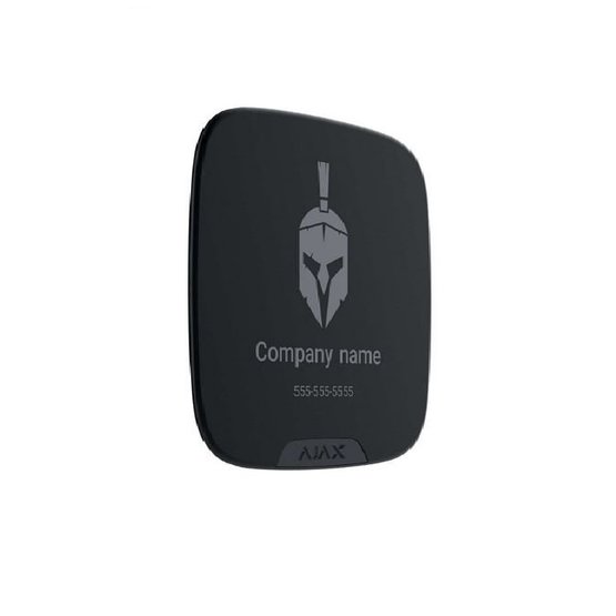 Ajax Brandplate Black Čelní panel pro sirénu