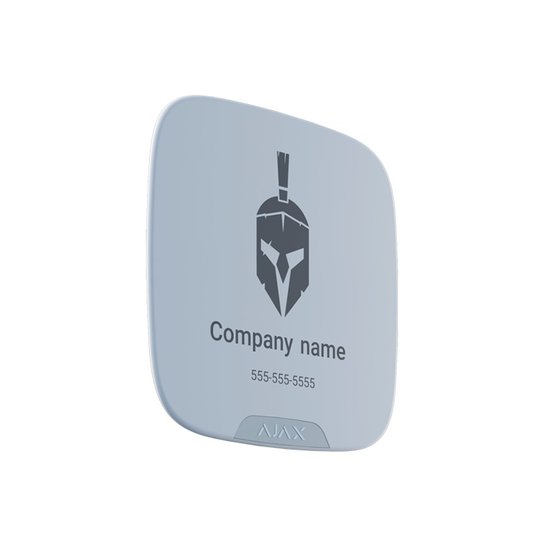 Ajax Brandplate White Čelní panel pro sirénu