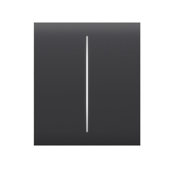 Ajax CenterButton 2-gang Graphite krytka pro spínač