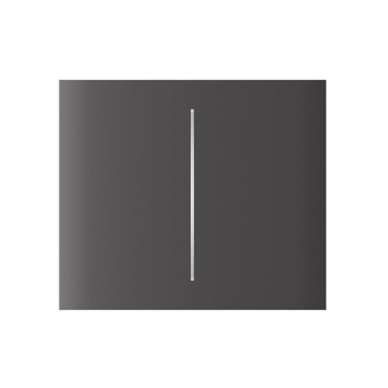 Ajax CenterButton 2-gang vertical Grey krytka pro spínač