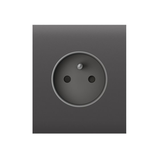 Ajax CenterCover (basic) type E Grey kryt zásuvky