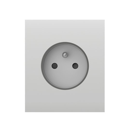 Ajax CenterCover (basic) type E White kryt zásuvky