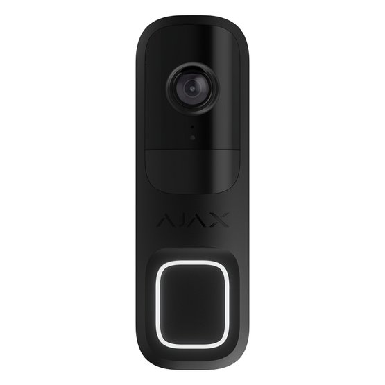 Ajax Doorbell Black Video domovní zvonek s 4 Mpx kamerou