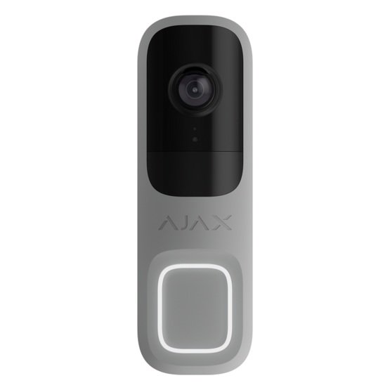 Ajax Doorbell Grey Video domovní zvonek s 4 Mpx kamerou