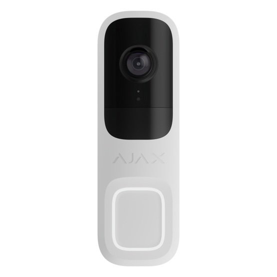 Ajax Doorbell White Video domovní zvonek s 4 Mpx kamerou