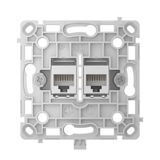 Ajax OutletCore (LAN) White síťová zásuvka se 2 porty