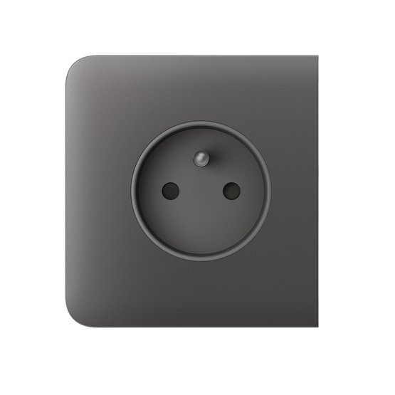 Ajax SideCover (basic) type E Grey vestavná zásuvka