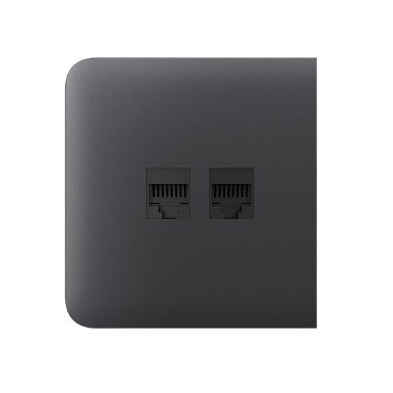 Ajax SideCover (LAN) Graphite krytka vestavěné zásuvky