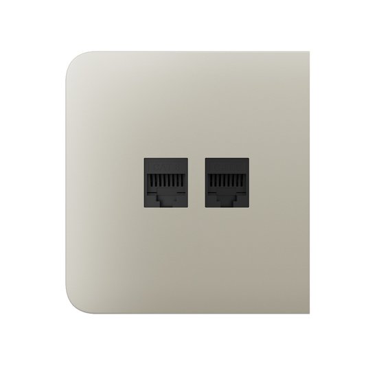 Ajax SideCover (LAN) Ivory krytka vestavěné zásuvky