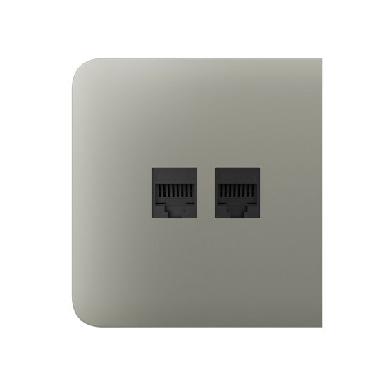 Ajax SideCover (LAN) Olive krytka vestavěné zásuvky