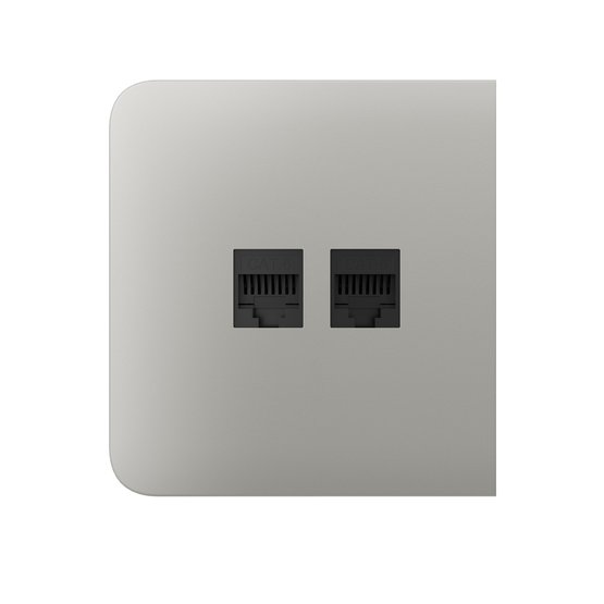 Ajax SideCover (LAN) Oyster krytka vestavěné zásuvky