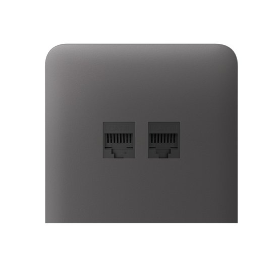 Ajax SideCover (LAN) vertical Grey krytka vestavěné zásuvky