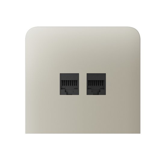 Ajax SideCover (LAN) vertical Ivory krytka vestavěné zásuvky