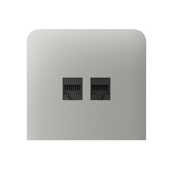 Ajax SideCover (LAN) vertical Oyster krytka vestavěné zásuvky