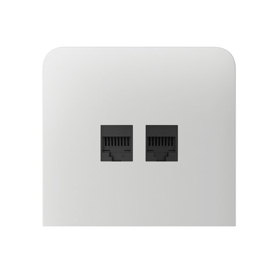 Ajax SideCover (LAN) vertical White krytka vestavěné zásuvky