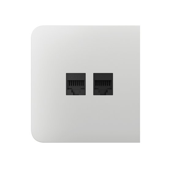 Ajax SideCover (LAN) White krytka vestavěné zásuvky