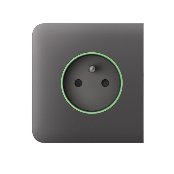 Ajax SideCover (smart) type E Grey krytka pro zásuvky