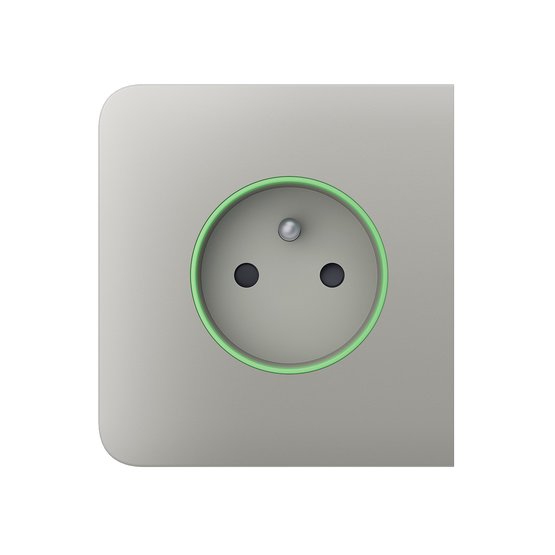 Ajax SideCover (smart) type E Oyster krytka pro zásuvky