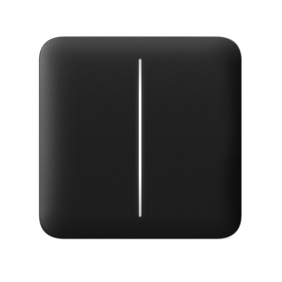 Ajax SoloButton 2-gang Black dvoupáková krytka