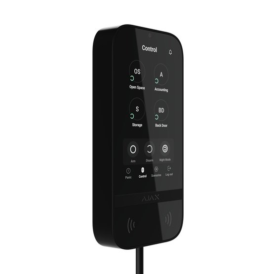 Ajax Superior KeyPad TouchScreen Fibra Black klávesnice
