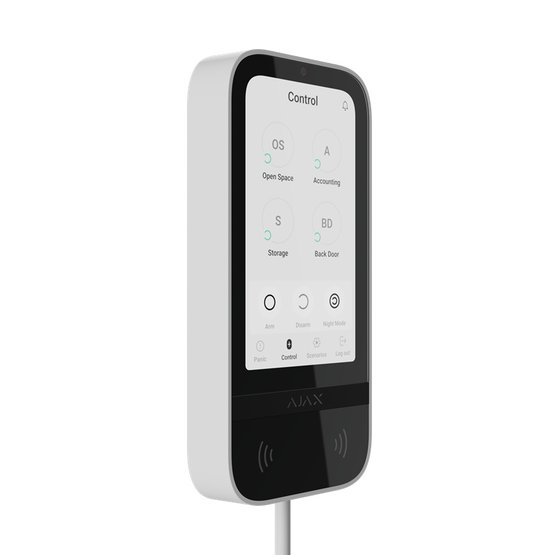Ajax Superior KeyPad TouchScreen Fibra White klávesnice