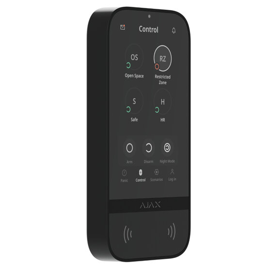 Ajax Superior KeyPad TouchScreen G3 Black Bezdrátová klávesnice