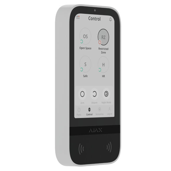 Ajax Superior KeyPad TouchScreen G3 White Bezdrátová klávesnice