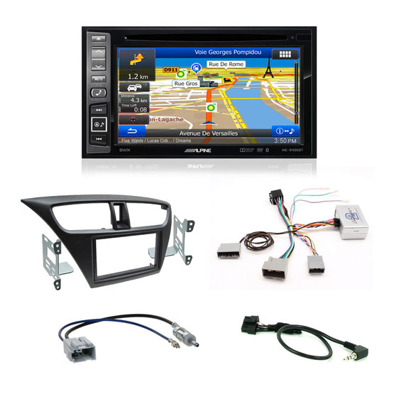 ALPINE rádio s navigací, HONDA Civic IX (12-) ALP-HCIV09