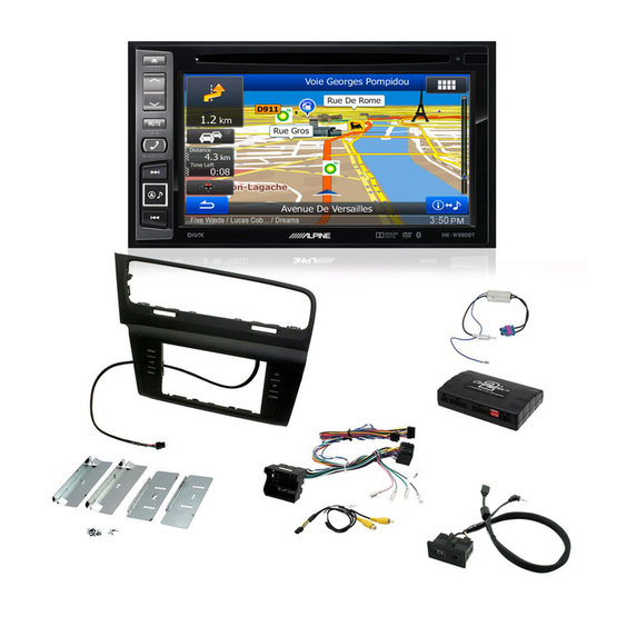 ALPINE rádio s navigací, VW Golf 7 (13 -) ALP-GOLF07