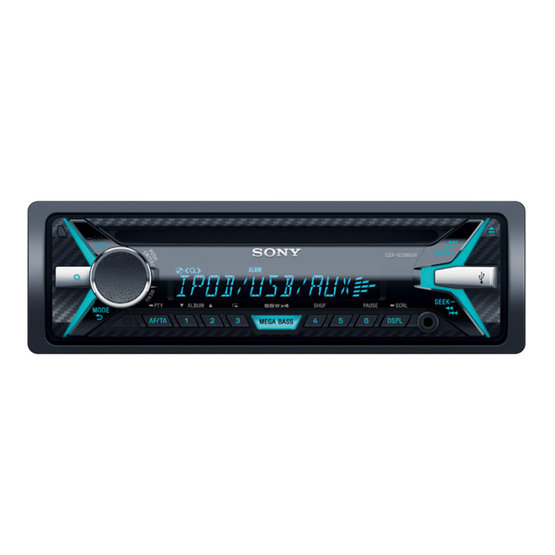 Autorádio SONY, 1 DIN, CD, USB, variabilní podsvícení CDX G3100UV.EUR