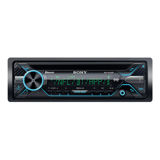 Autorádio SONY, 1DIN s CD, USB, BT, MEXN5200BT.EUR