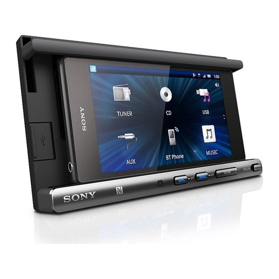 Autorádio SONY, 2DIN s CD, kolébkou pro smartfon, USB, BT XSPN1BT.EUR
