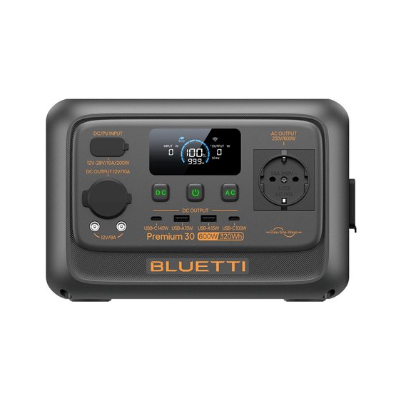 Bluetti Premium 30 V2 přenosná nabíjecí stanice, 600 W, 320 Wh