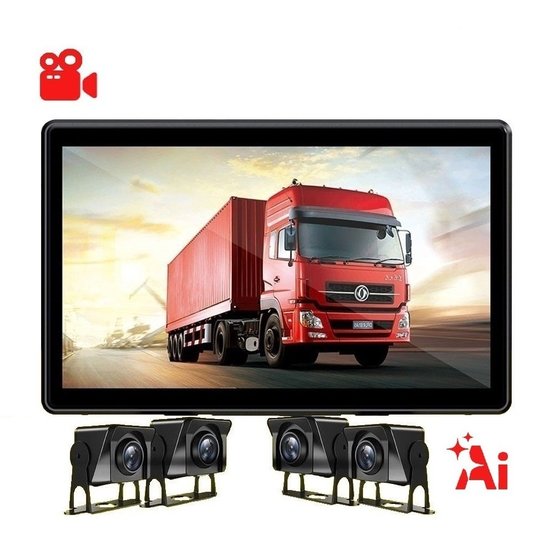 C40 Záznamové zařízení - CCTV sada, Ai BSD, 4x AHD 720p, 10" monitor