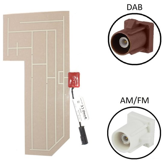 CAL-7677955 Calearo Anténa fólie AM FM DAB aktivní fantom