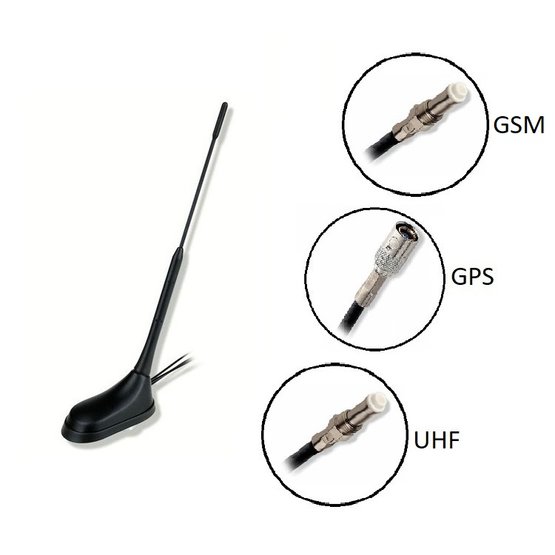 CAL-7771004 Calearo Anténa 16V UHF GNSS GPRS 5.0m kabel