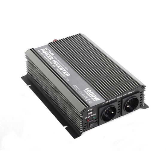 CAR1600-24V Měnič napětí z 24V na 230V + USB, 1600W