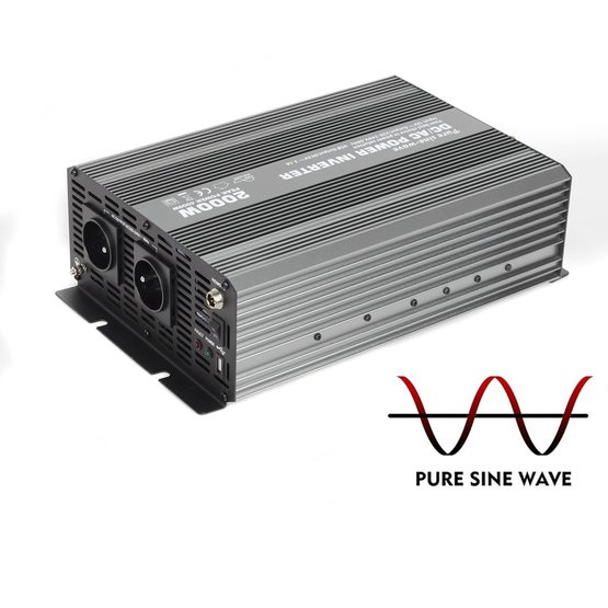 CAR2000-S Měnič napětí sinusový z 12V na 230V, USB, 2000W