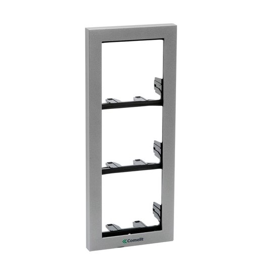 Comelit 3311/3S Instalační rámeček 3 moduly, stříbrný