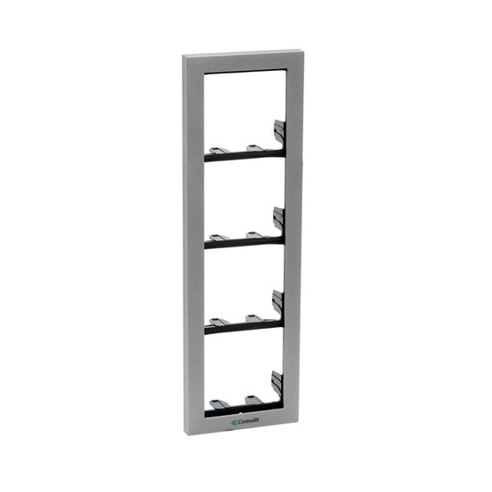 Comelit 3311/4S Instalační rámeček 4 moduly, stříbrný