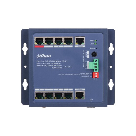 Dahua PROMO CHS4110-8ET-90-F 10portový PoE switch