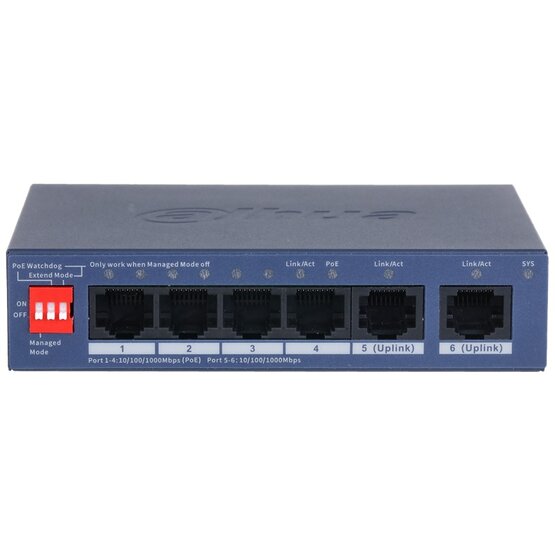 Dahua CS4006-4GT-36 6portový PoE switch