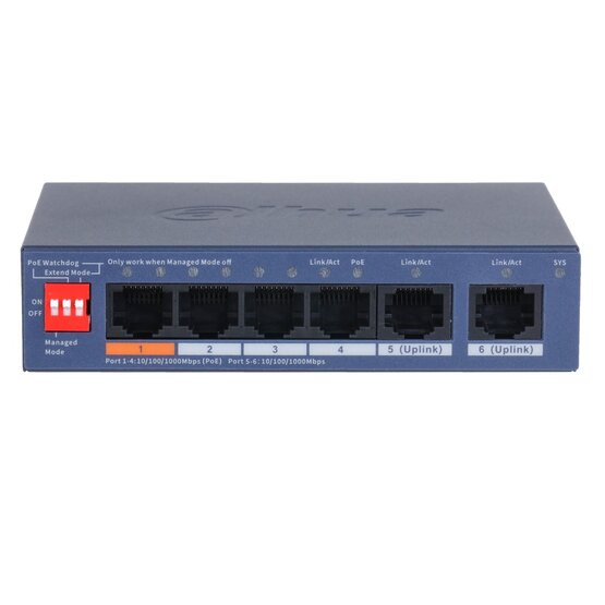 Dahua CS4006-4GT-60 6portový PoE switch
