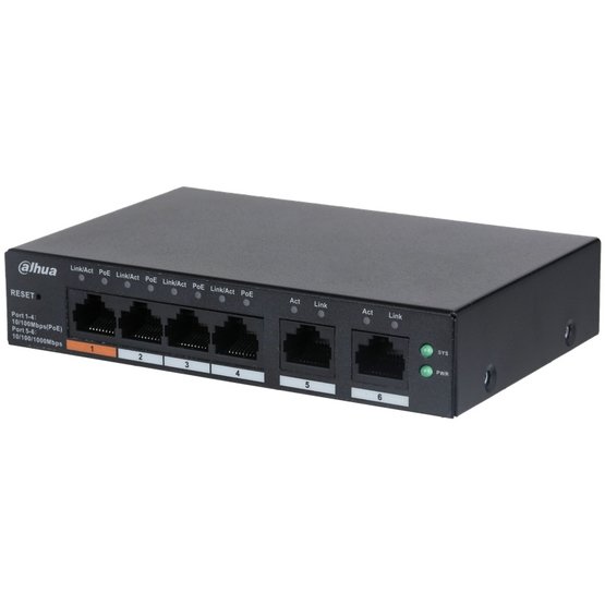 Dahua UFS5006-4ET-60 6portový PoE switch