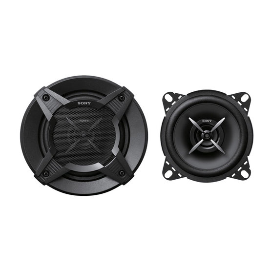 Dvoupásmové koaxiální reproduktory SONY, 30W, 10cm XSFB1020E.EUR