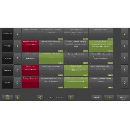 Entry EdoFOOD MAXplug stravovací software