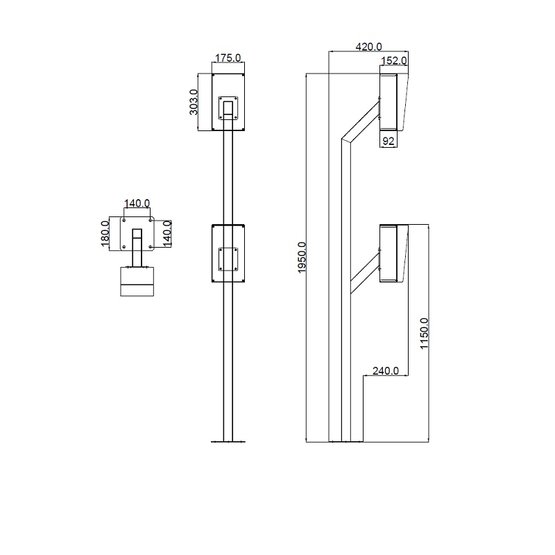 Entry STIN_BUS sloupek pro přístupové systémy