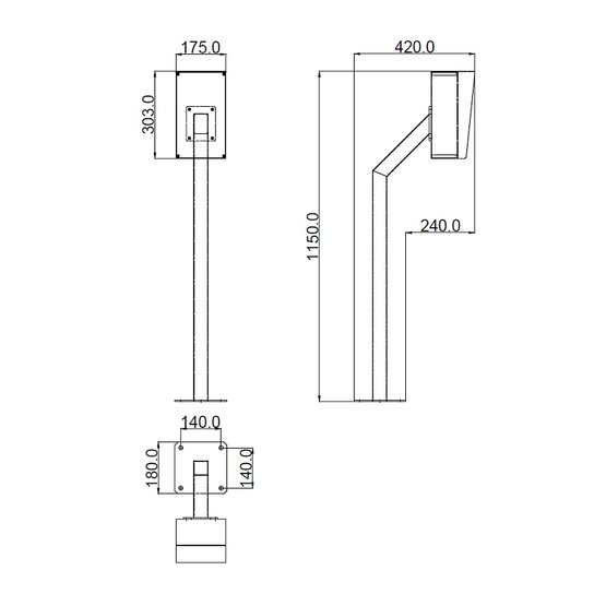 Entry STIN sloupek pro přístupové systém