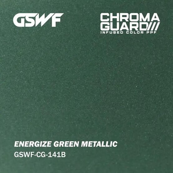 GSWF ENERGIZE PPF fólie na ochranu laku, lesklá, zelená, metalická