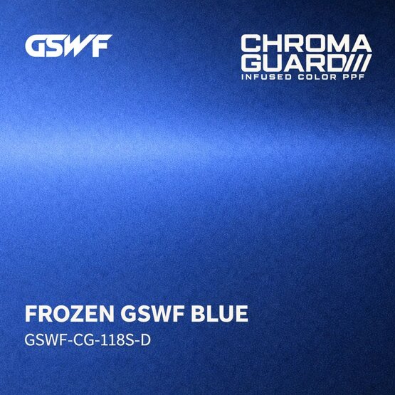 GSWF FROZEN BLUE PPF fólie na ochranu laku, saténová, modrá